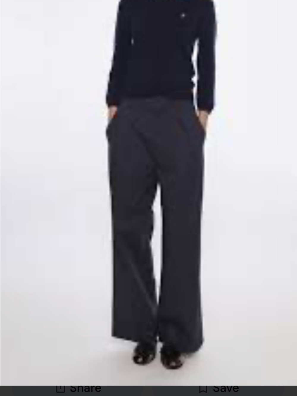 NWT navy Sandy Liang Forelle pants size 4